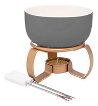 Aparelho De Fondue 4 Peças Lyor Aspen Cinza Cinza