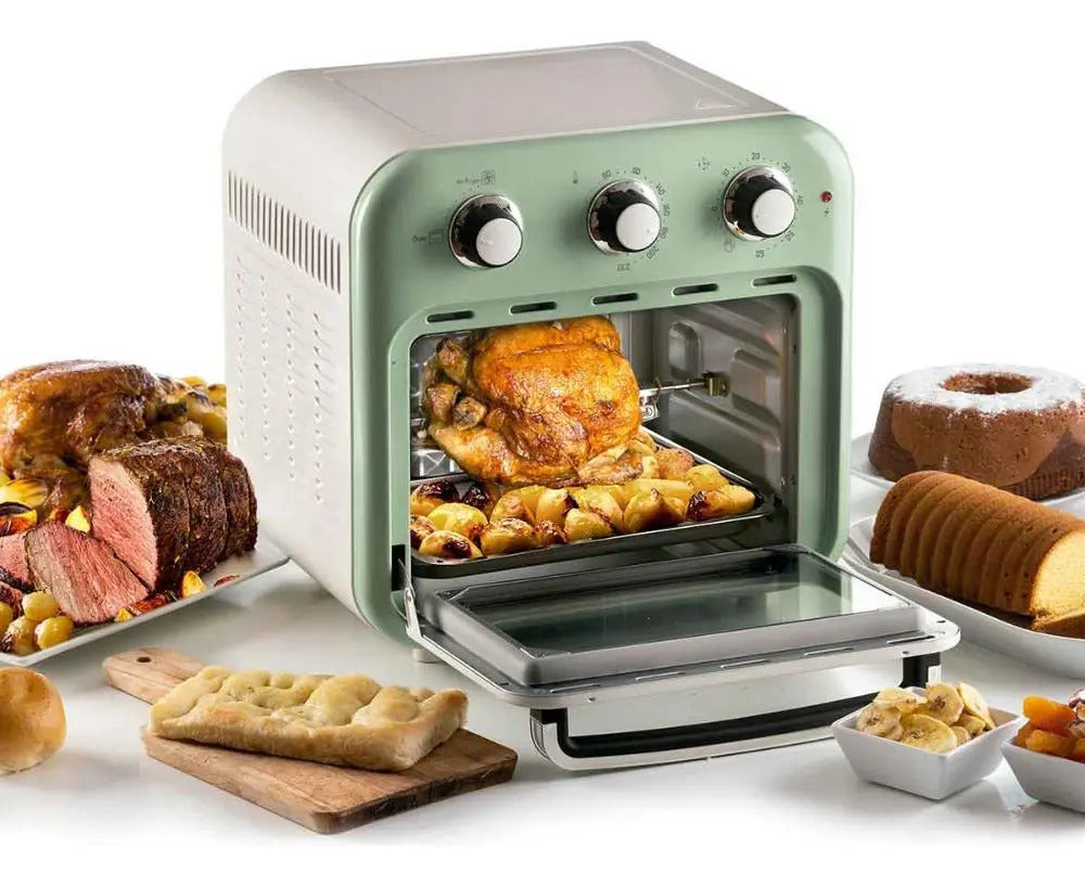 Fritadeira Airfryer Oven Ariete Vintage Verde 16l 1200w 220v Verde-claro 220v