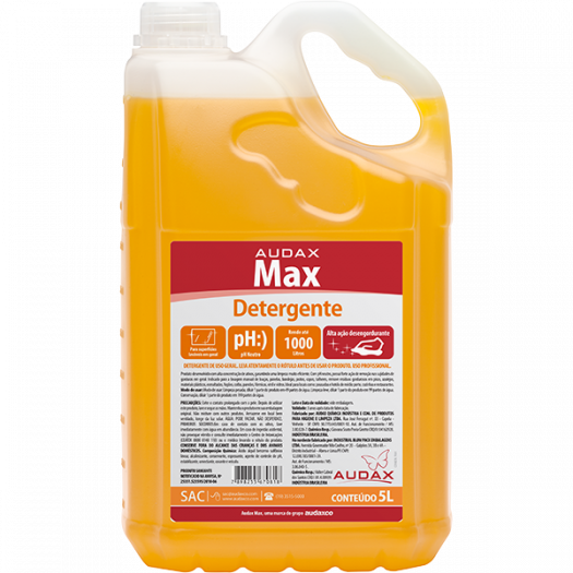 embalagem detergente neutro max 5ml audax