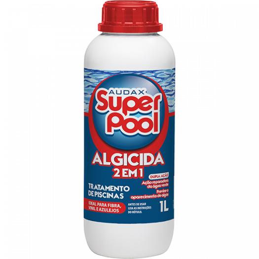 algicida 2 em 1 super pool 1L audax