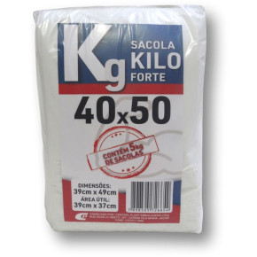 Sacola Plastica 40x50 C\/750unid. Kilo Forte - Pacote