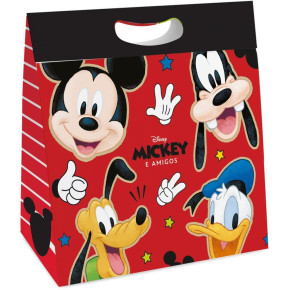 Caixa Para Presente Decorada Mickey Stickers Plus P 18x24cm - Pct.c/10