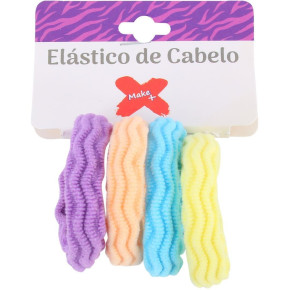 Acessorio Para Cabelo Elastico Candy 2,5cm Bl.c\/04un - Pct.c/12