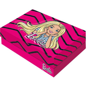 Caixa Para Presente Com Tampa Barbie Retang. M 20x15,5x7,5cm - Pct.c/06