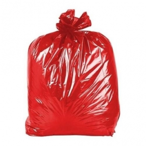Saco de lixo vermelho Reforçado 150/200L C/100