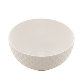 Bowl De Porcelana New Bone Diamond Branco 15,2x7,2cm - Lyor