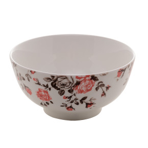 Bowl De Porcelana Pink Garden 12x6,5cm - Lyor