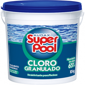 embalagem cloro granulado super pool 10KG audax