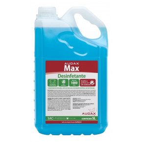 desinfetante max talco audax embalagem 5 litros azul